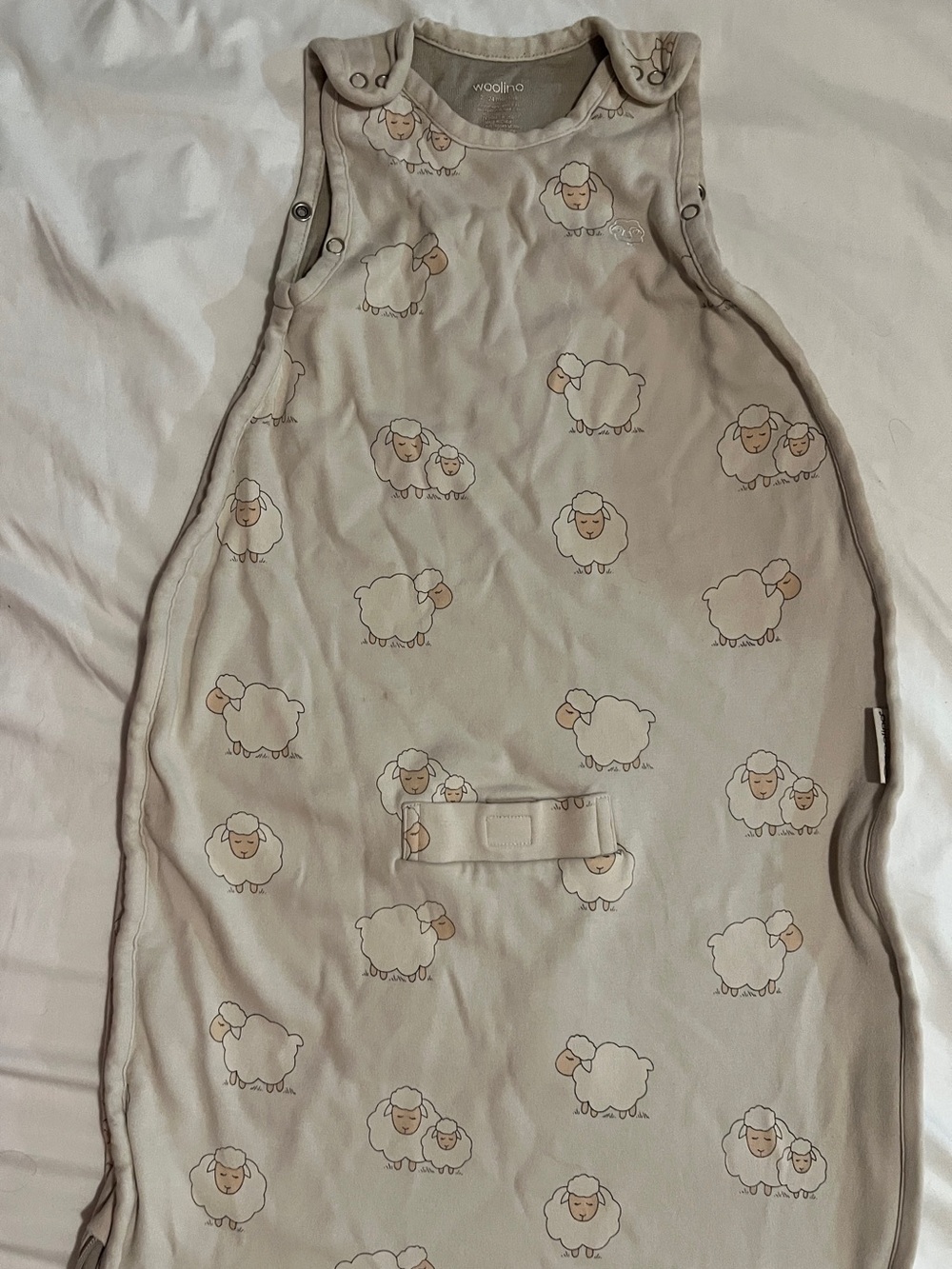 Woolino Merino wool sleep sack.